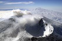 Sopka Mount Erebus, Rossův ostrov, Antarktida