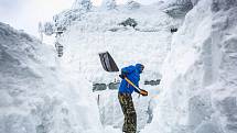Na krkonošské Sněžce leží sníh v průměru 186 dnů v roce.