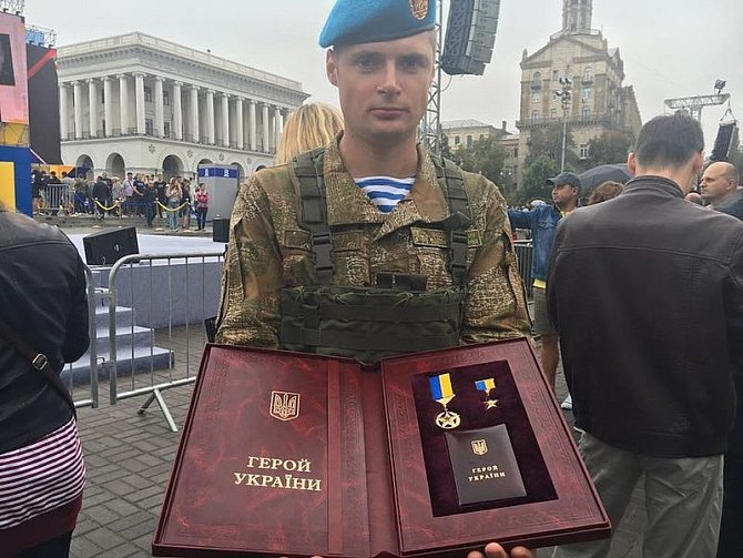 Ukrajinský válečný hrdina Valeriy Chybineiev padl v boji 3. března 2022 u Hostomelu.