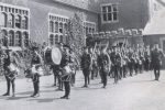 Přehlídka kadetů na Colchester Royal Grammar School v roce 1914