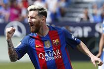 Argentinec Lionel Messi v dresu Barcelony.