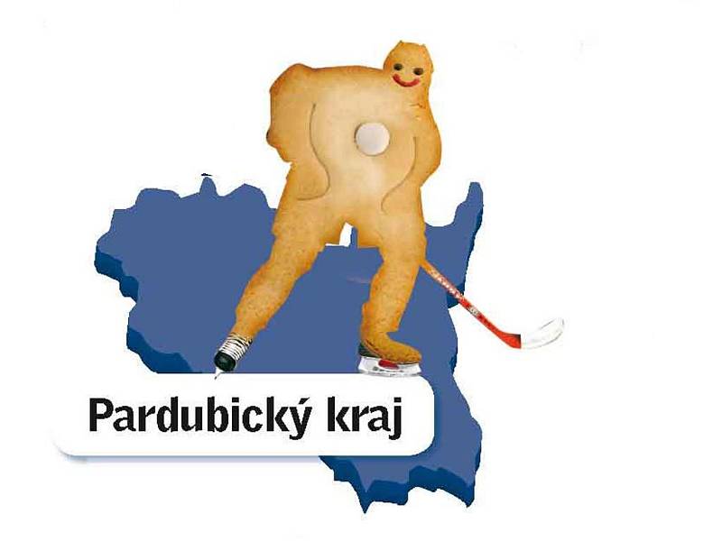 Perníkový hokejista - symbol Pardubického kraje