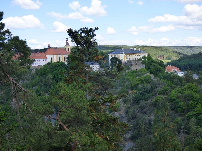 Pohled na město od Hraběcího kříže