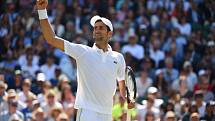 Novak Djokovič na Wimbledonu.