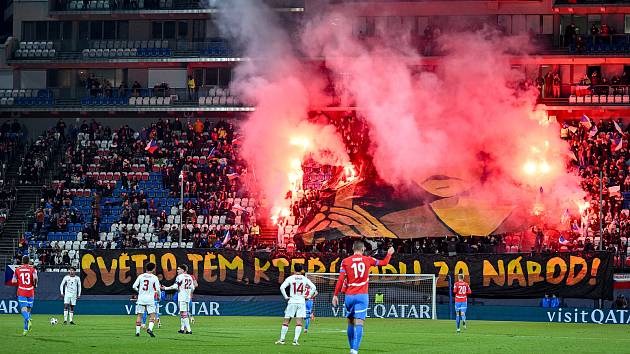 Utkání skupiny L evropské části kvalifikace mistrovství světa ve fotbale Česko - Gibraltar, 17. listopadu 2025, Olomouc. Fanoušci.