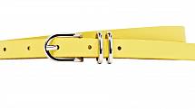 Žlutý pásek v barvě slunce volte k šatům s tímto odstínem. Esprit.