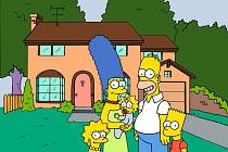 Animovaná rodina Simpsonových.