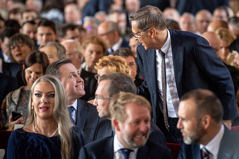 Nově zvolený prezident České republiky Petr Pavel při slavnostní inauguraci na Pražském hradě, 9. března 2023