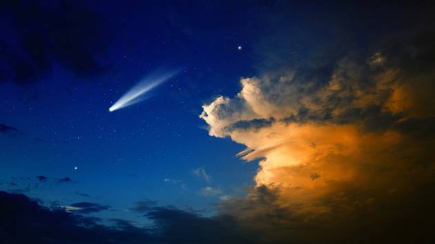 Kometa - ilustrační foto.