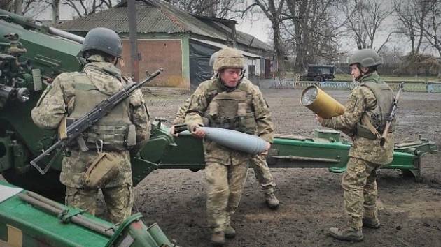 Vojáci na rusko-ukrajinské hranici. Ilustrační foto