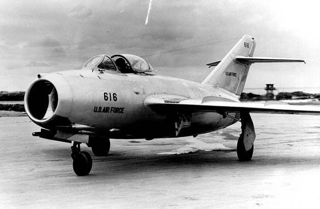 Letoun MiG-15, se kterým severokorejský pilot No Kum-sok uletěl do Jižní Koreje a který následně jako první letoun tohoto typu mohlo prozkoumat americké letectvo.