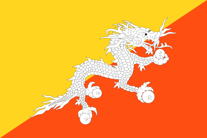 Vlajka Bhútánu