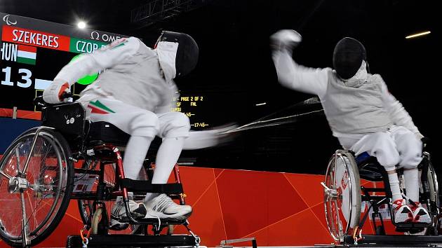 Pál Szekeres během paralympijských her v Londýně.