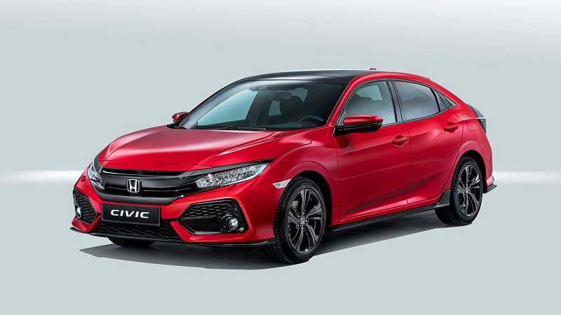 Honda Civic desáté generace, která přijde na trh v nadcházejícím roce.