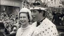 Charles s matkou královnou Alžbětou