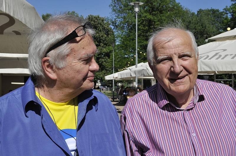 Ota Černý při brněnských oslavách 70. výročí cyklistického Závodu míru
