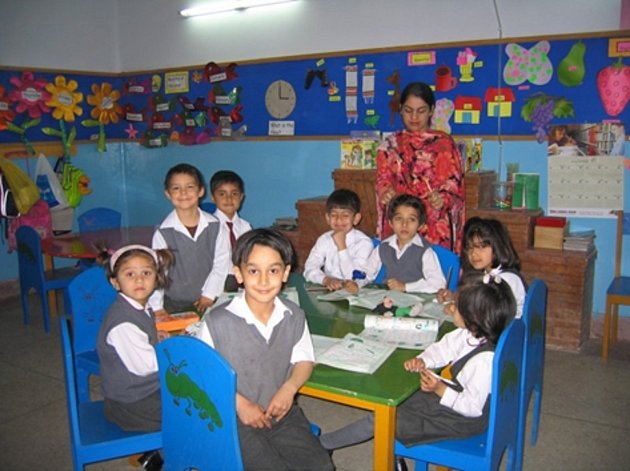 Škola v Péšáwaru, kde Müllerová učila