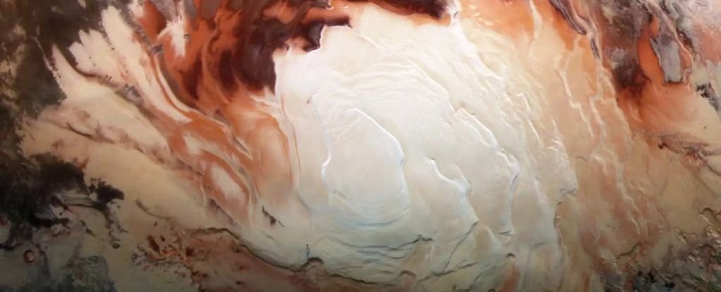 Jižní polární čepička planety Mars