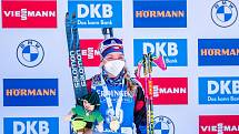 Česká biatlonistka na stupních vítězů