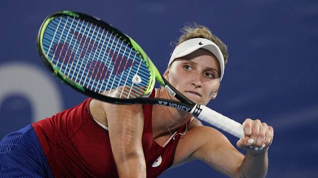 Česká tenistka Markéta Vondroušová ve finále olympijského turnaje v Tokiu
