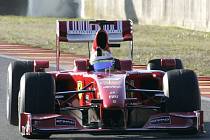 Felipe Massa trénuje na italském okruhu v Mugellu.