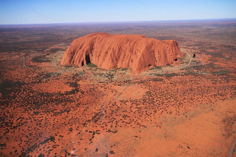 Australská hora Uluru, známá také jako Ayersova skála