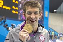 Michael Phelps se svojí osmnáctou zlatou olympijskou medailí.