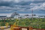 Nový kryt Černobylské jaderné elektrárny na snímku z roku 2018