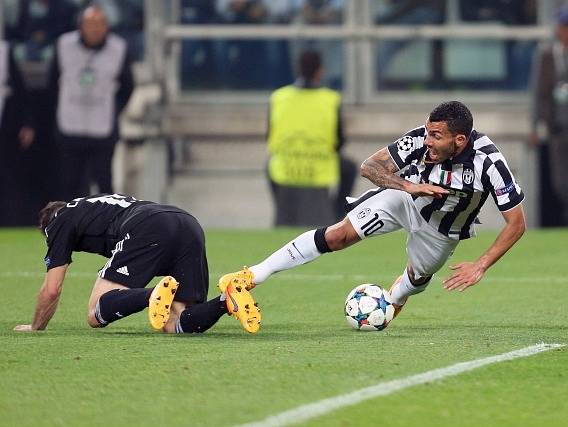 Juventus Turín - Real Madrid: Carlos Tevez a Daniel Carvajal