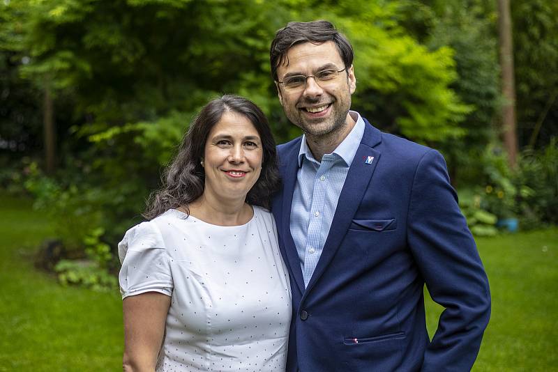 Šéf firmy Avast Ondřej Vlček a jeho žena Katarína 