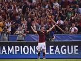 AS Řím - Barcelona: Alessandro Florenzi slaví gól