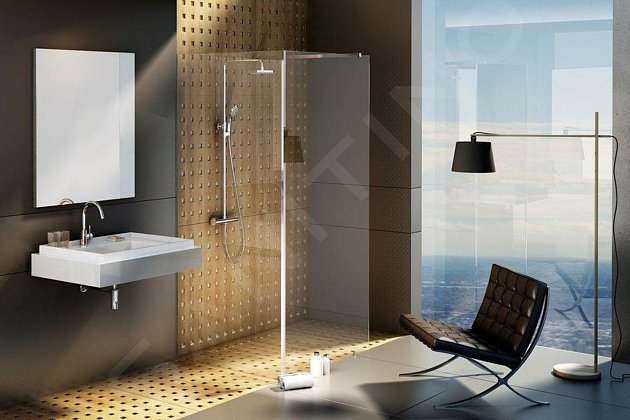 Sprchový kout Walk-In působí elegantním dojmem a interiéru vtiskne luxusní ráz.