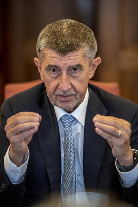 Premiér Andrej Babiš poskytl 16. června 2020 rozhovor Deníku