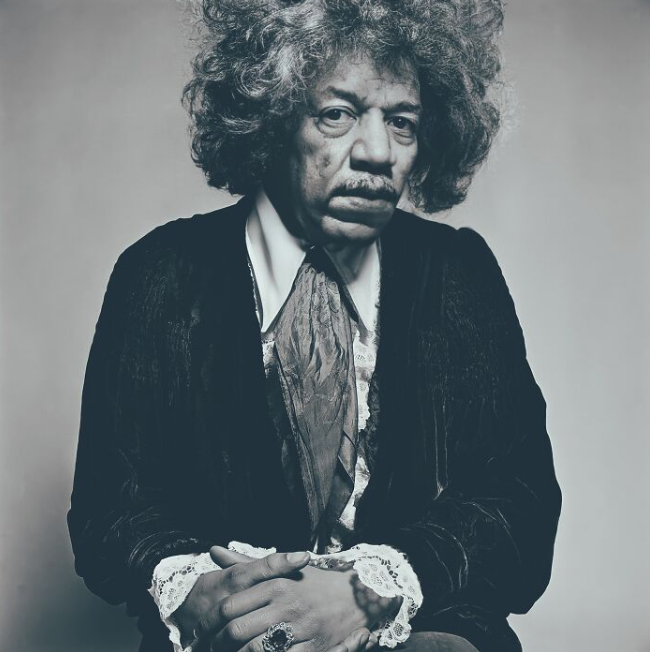 Jimmi Hendrix by mohl podle umělce vypadat například takto