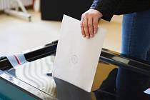 Volby do evropského parlamentu na radnici v Jablonci nad Nisou.