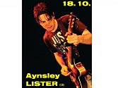Britský kytarista Aynsley Lister s kapelou na turné po Evropě. 