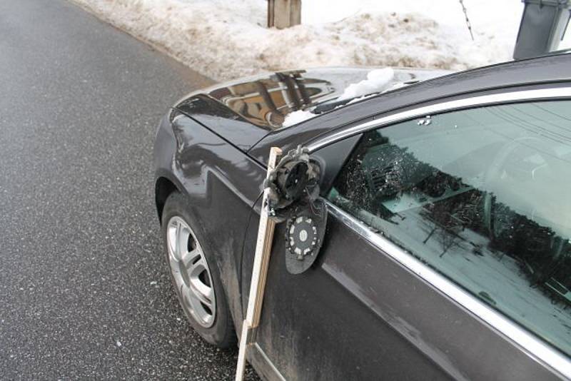 VW Passat po nehodě