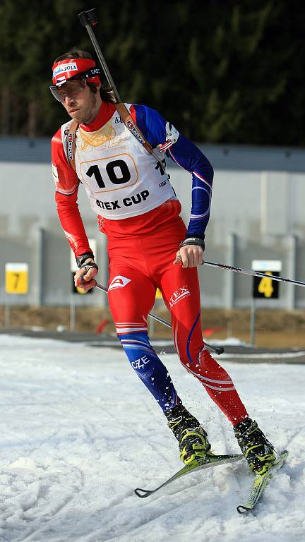 Mistrovství republiky v biatlonu. Na snímku Jaroslav Soukup.