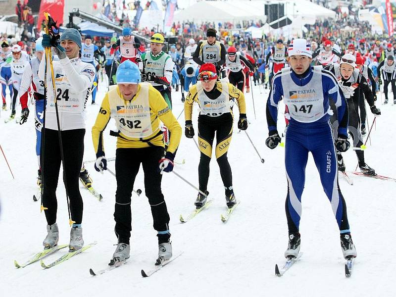 43. Jizerské padesátky se zúčastnilo přes pět tisíc běžkařů.