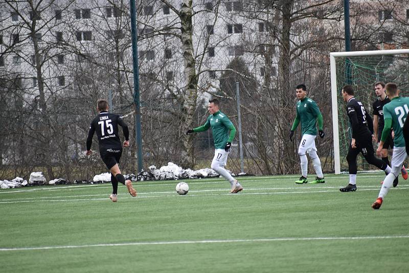 V přátelském zápase jablonecké rezervy s áčkem Velkých Hamrů nešlo o góly, ale o to, aby si v zimní přípravě oba týmy zahrály.