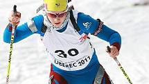 EYOWF 2011. Biatlon - dívky individuálně 10 kilometrů se jel v úterý v jabloneckých Břízkách.  Stříbrnou příčku obsadila Anais Chevalier (FRA).