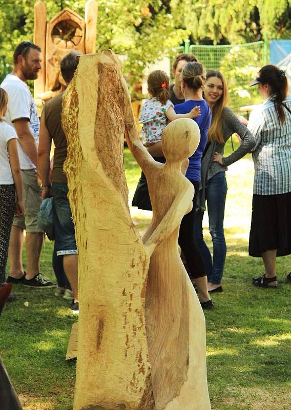 Sobotní aukcí, při níž se vybralo více než sto tisíc korun, skončil 16. ročník Sympozia Desná. Na zahradě Riedlovy vily tvořilo dvanáct řezbářů díla do aukce, jejíž výtěžek byl rozdělen mezi hiporehabilitační centrum Svítání a opravy starokatolického kost