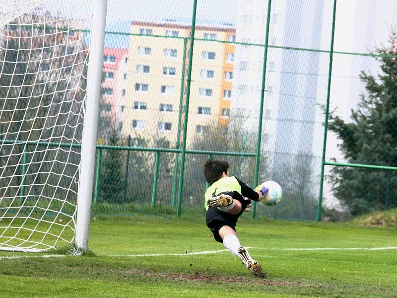 Utkání Mšena A (v červeném) proti Železnému Brodu A