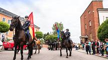 Svátek koní v Lomnici nad Popelkou se konal 4. června 2022 a poprvé se zde představila jízdní policie z Libereckého kraje.