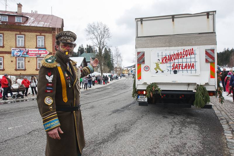 Tradiční příjezd Krakonoše do Harrachova.