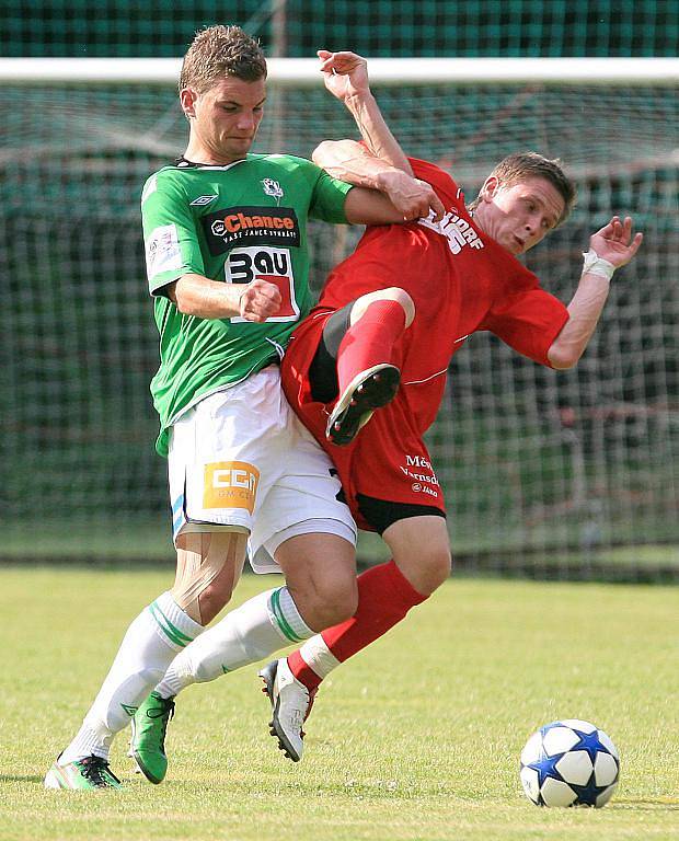 Jablonec si v generálce poradil a Varnsdorfem (v červeném) 5:0. Baumit čeká ve čtvrtek úvodní duel 2. předkola Evropské ligy.