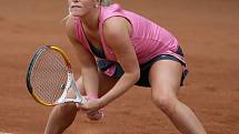 Mezinárodní tenisový turnaj žen Jablonec Cup 2012 zakončil v neděli svou kvalifikační část dvouhry. Na snímku Martina Přádová z České republiky, která si vybojovala účast v hlavní soutěži.