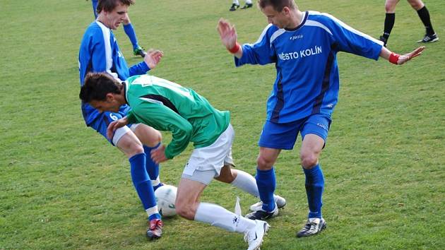 Jablonecká rezerva hostila druhý tým tabulky české fotbalové ligy, se kterým remizovala 0:0. Na snímku útočník Vošahlík.