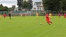 První a zároveň premiérový zápas domácích v divizi. FK Jiskra Mšeno - FK Čechie Výkáň 3:1 (1:0). V červených dresech FK Mšeno. Na zápas se přišlo podívat 150 diváků.