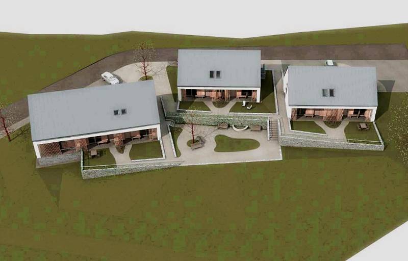 Tak by měly vypadat domy s byty zvláštního určení v obci Maršovice. Obec bude projekt financovat zřejmě ze svého.